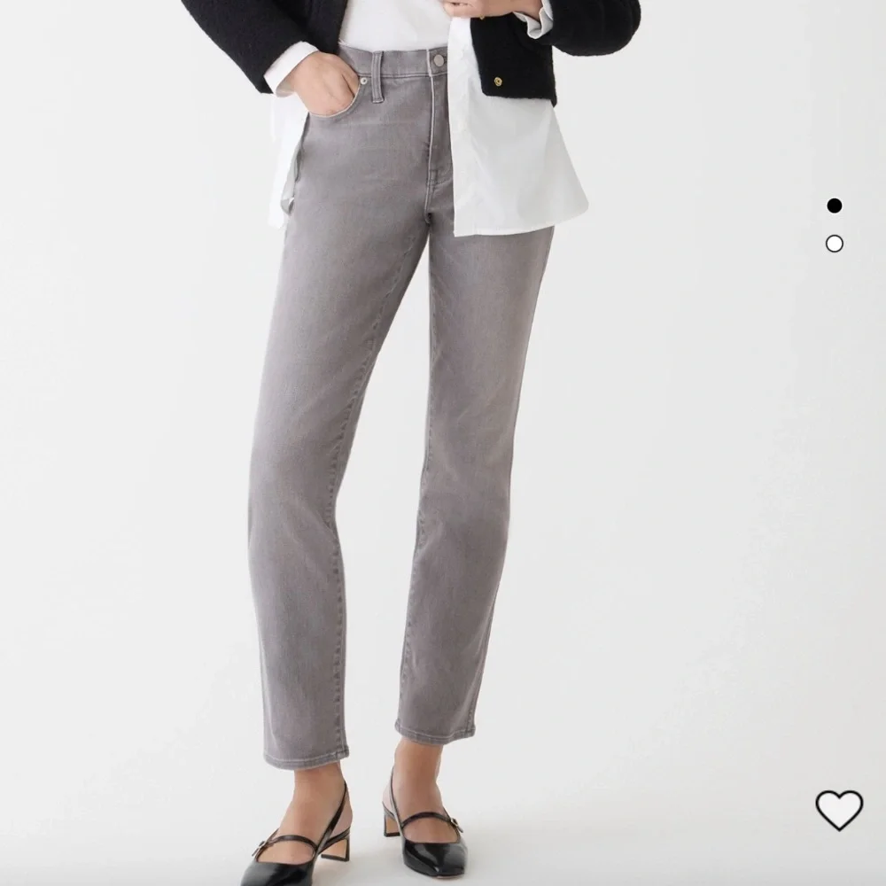 J. Crew 9” vintage slim-straight jean in Grey Dove wash